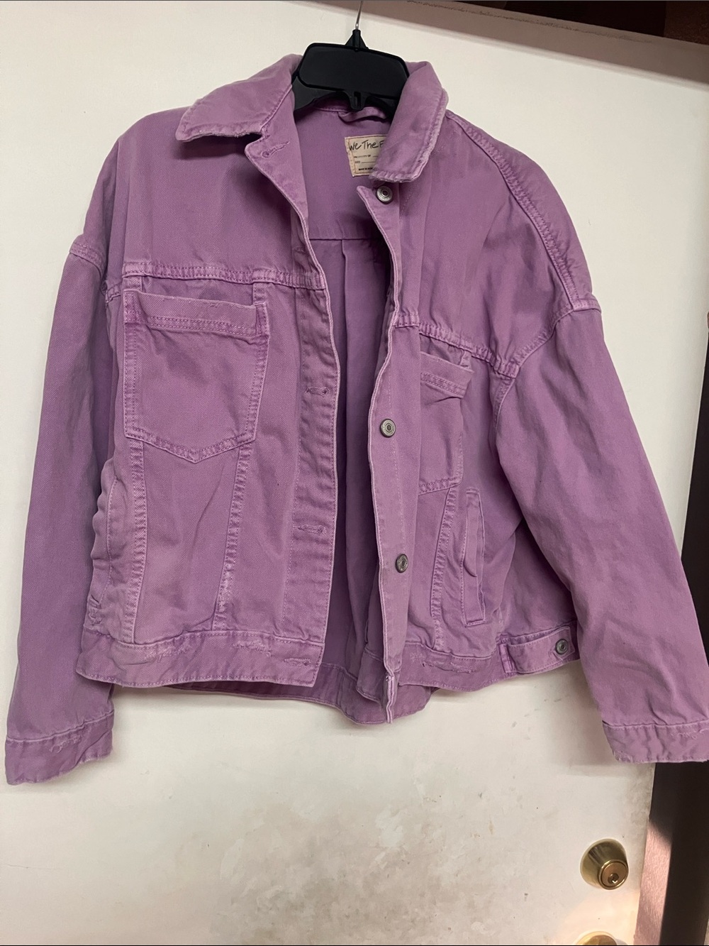We the free Lavender Cotton denim Jacket